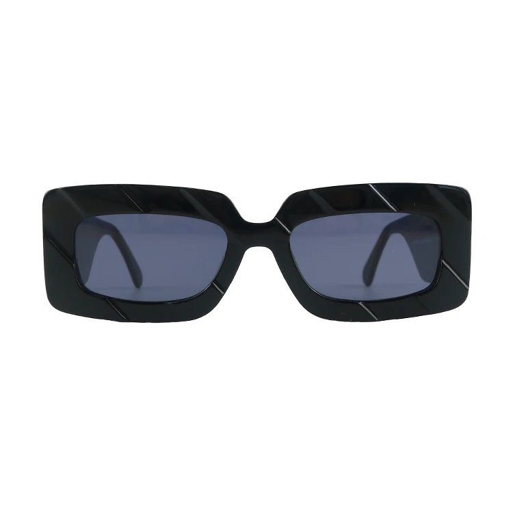 

Black stripe acetate sunglasses women men square CR39 UV400 lens sun glasses shades, 6 colors