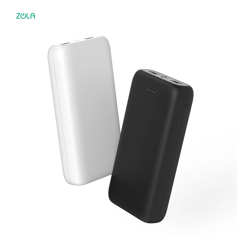 

Stock available 20000mah dual usb output portable power bank, Black white