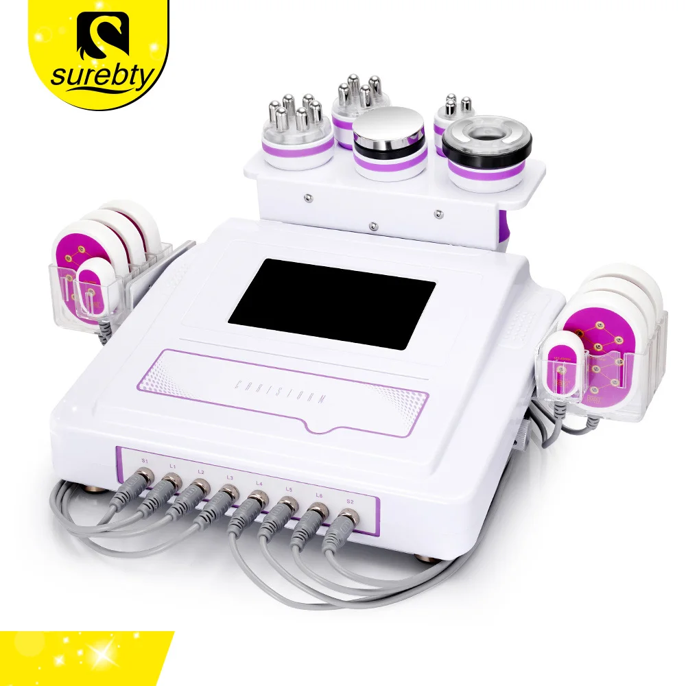 

Professional 40K Cavitation Body Weight Loss 6in1 Radio Frequency Body Slimming Diode LED Light Beauty Machine