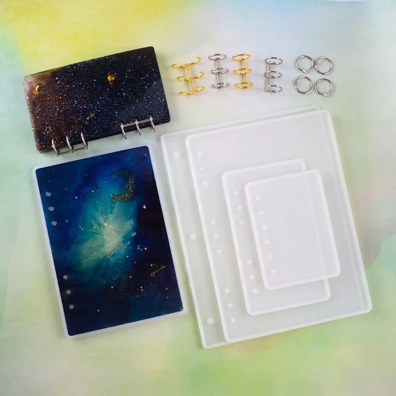 

DM033 A5 A6 A7 B5 Notebook Cover Handmade Tool Kits Silicone Molds For Epoxy Resin