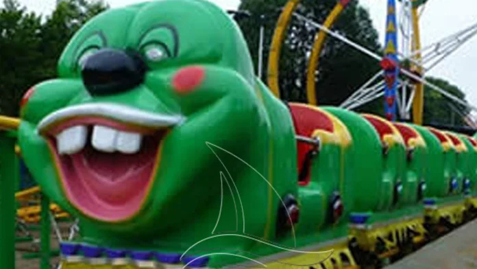 Parque De Atracciones De Oruga Para Niños,Montaña Rusa De Gusano Loco