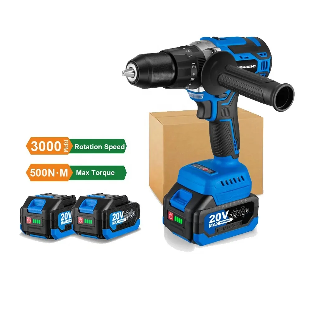 

13mm 20+3 Torque Brushless Electric Drill Cordless Efficient Handheld Multifunctional Electric Screwdriver For Makita 18VBattery