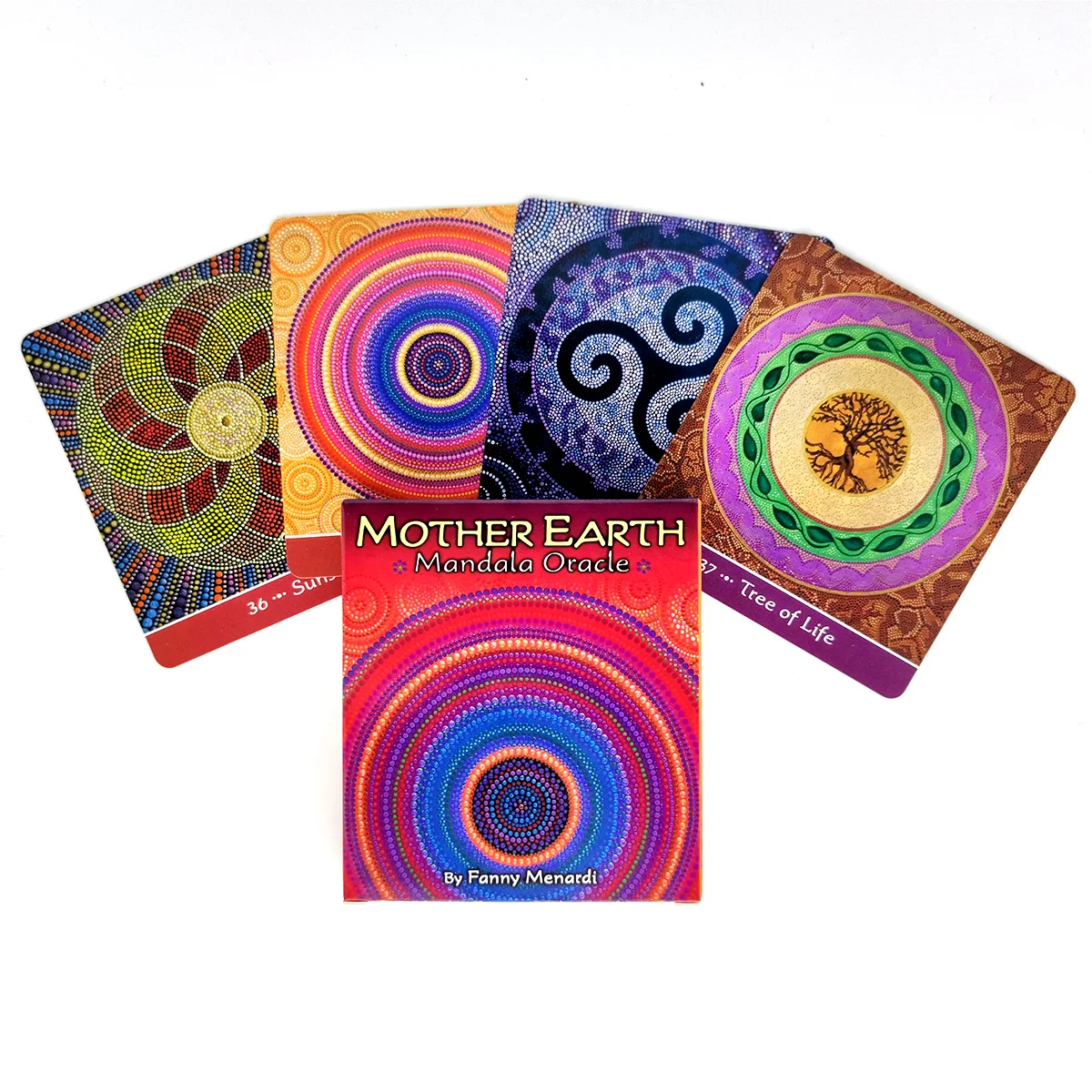 

Mother Earth Mandala Oracle Card For Fate Divination English Tarot Card Deck Board Game for Adult With PDF Guidance Playing Card
