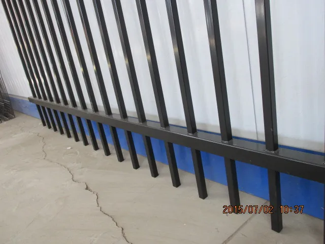 65mm tube black garrison garden fence panels