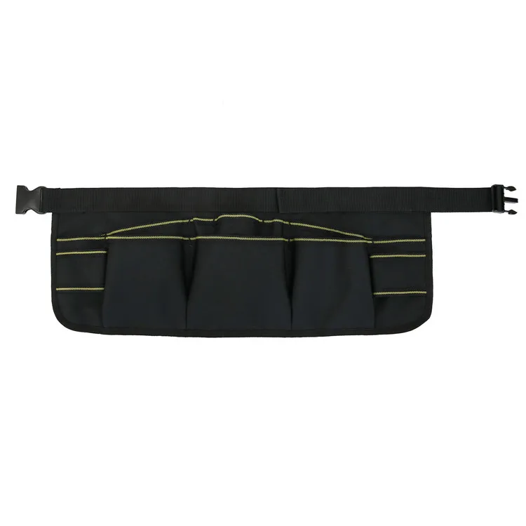 

Heavy Duty Adjustable Construction Electrician Half Waist Work Tool Pouch Belt Organizer Bag Apron with 12 Pockets, Black