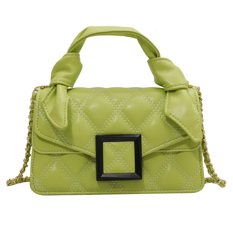 

PU Leather Diamond Lattice Designer Handbags Luxury Women Hand Bags Chic Lock Chain Crossbody Purses Fashion Messenger Bags, Green,black,yellow,white,red