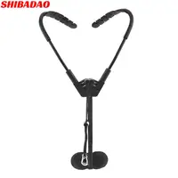 

Adjustable Black Double Shoulder Saxophone Neck Strap Sax Stage Play Neck Belt Protect The Cervical Spine