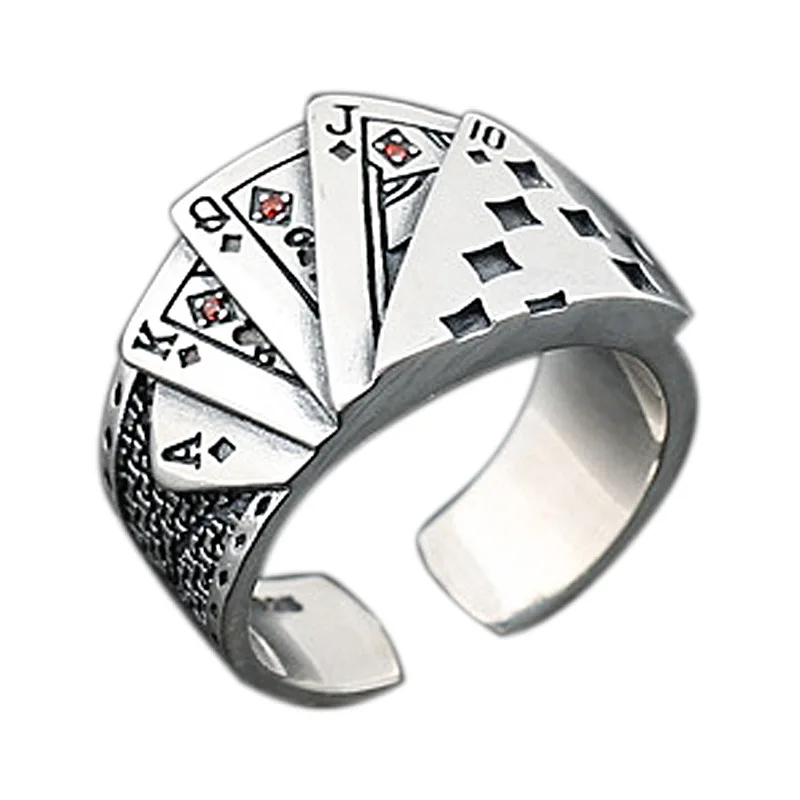 

Wholesale Personality Poker game Design Rings For Men