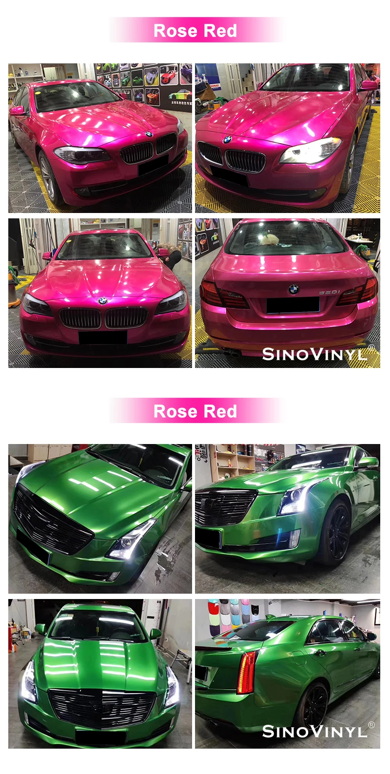High Quality 1.52x18m Car Decoration Pvc Film Super Gloss Candy