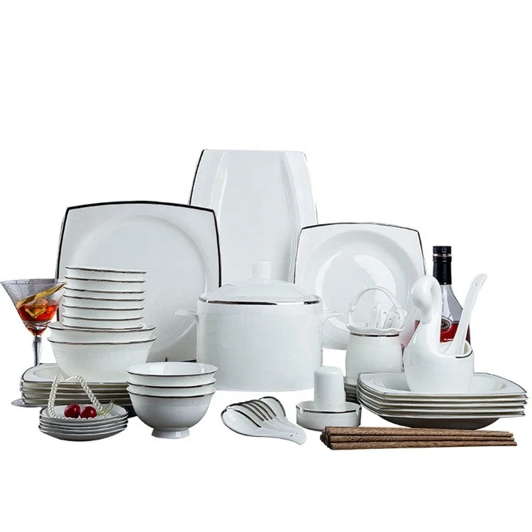 

2020 new design bone china Ceramic crockery porcelain dinner sets ceramic