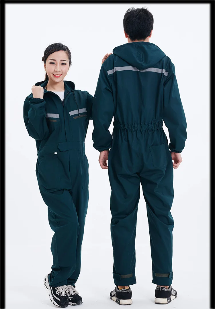 2021 Fashion Unisex Clothing Work Clothes Welder Electrician Wash Shirt+ Pants Working Suit