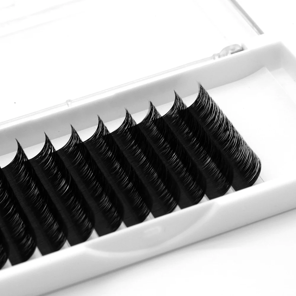 

best price private label 10d volume eyelashes extension professional, Glossy black, matte black, various colors