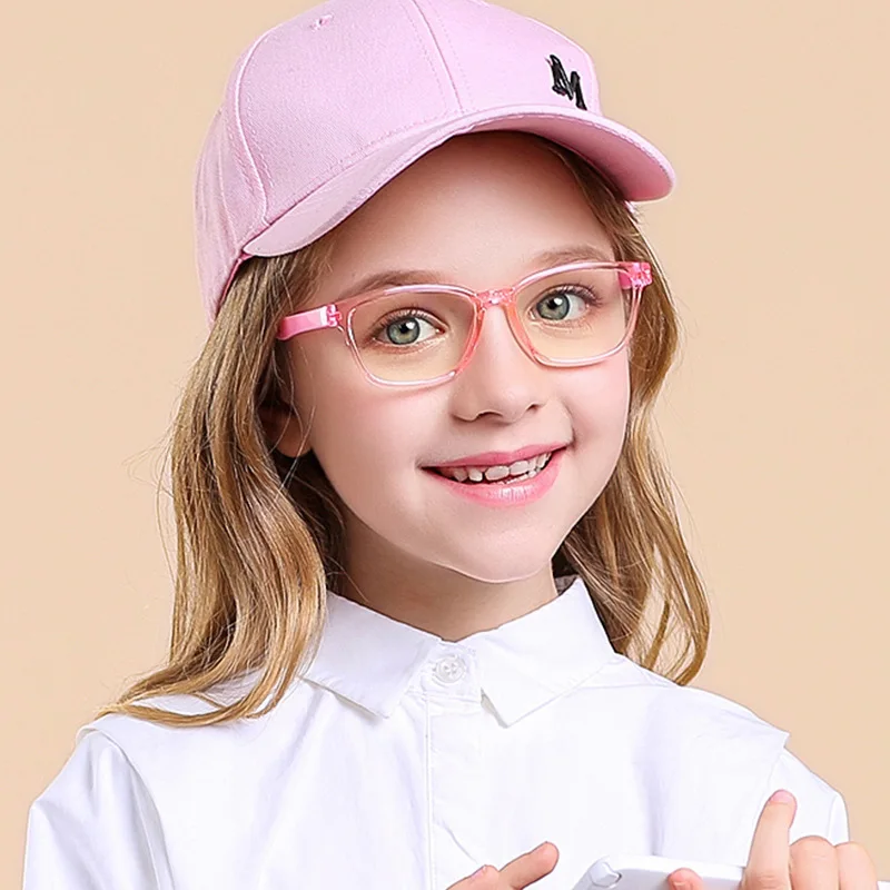 

New Baby Anti-blue Light Silicone Glasses Children Soft Frame Plain Glasses