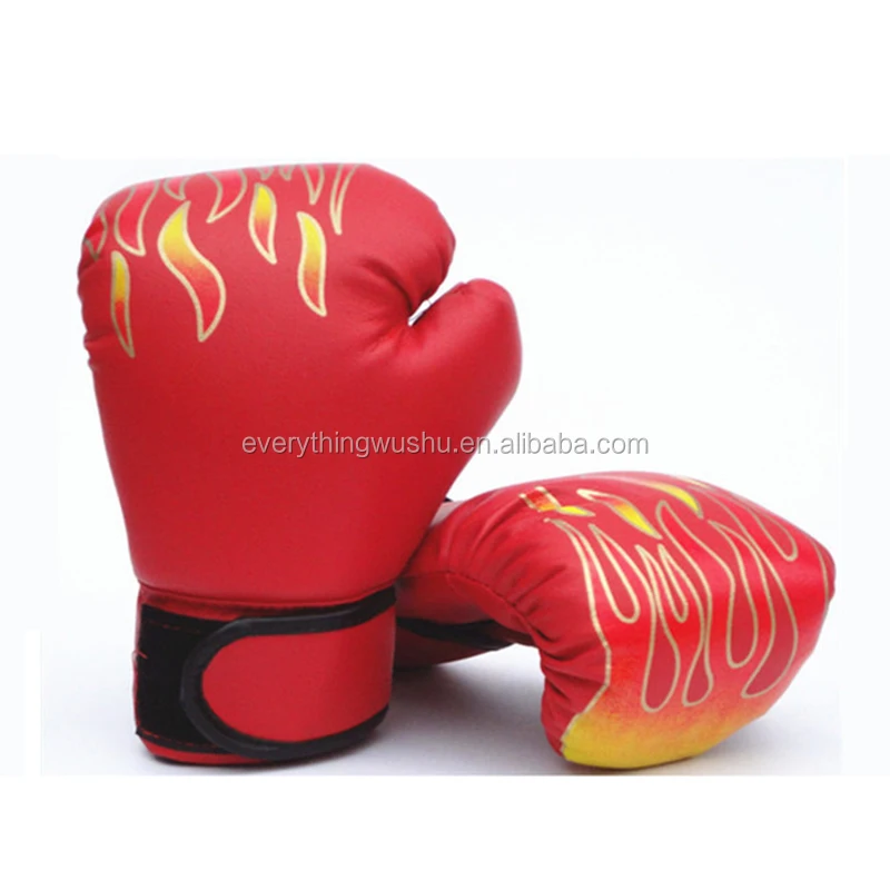 3-12 Years Children Boxing Gloves MMA Karate UFC Boxing Equipment Flame Boxing Set