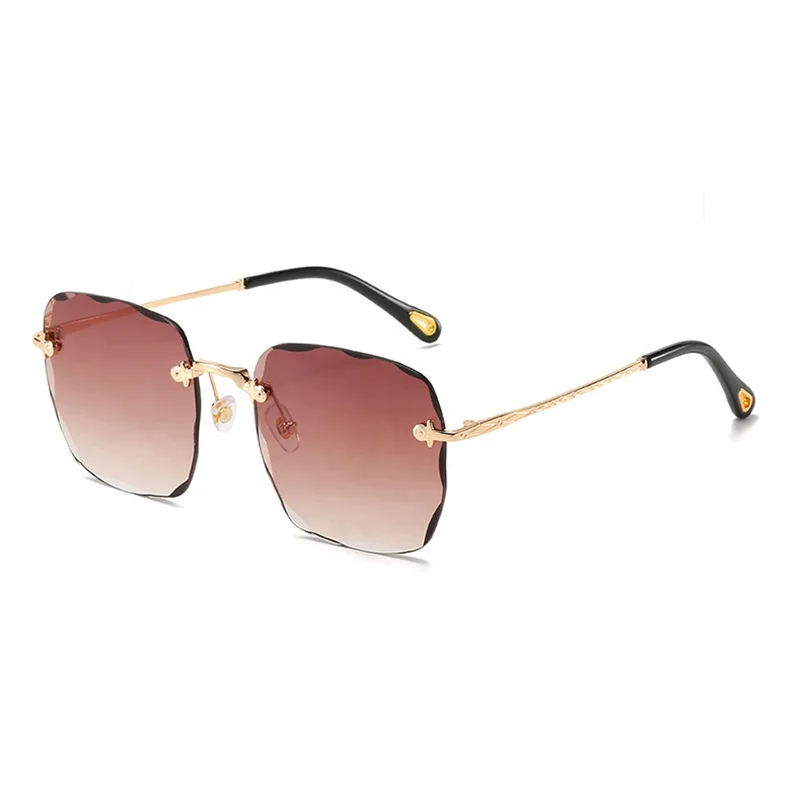 

Square out of the Street Fashion Sunglasses Goddess Wave Cut Edge UV Protection Sunglasses, 6colors