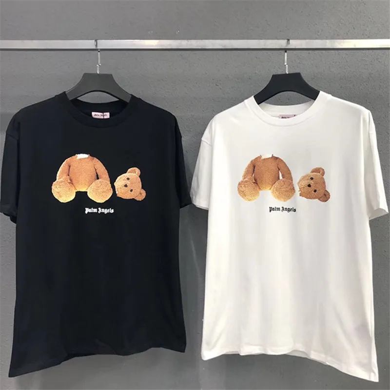 

Men Women Hip Hop Short Sleeve T-shirt PA Decapitated bear Classic Style Printing Streetwear Tops Tshirt