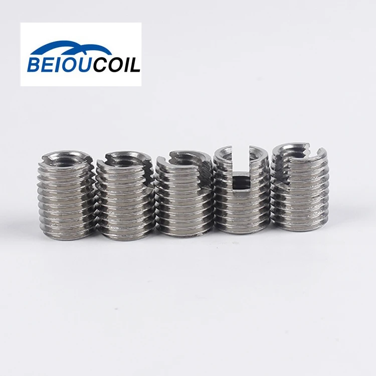 Custom Aluminium Ensat 302 Self Tapping Threaded Inserts M8 For Metal