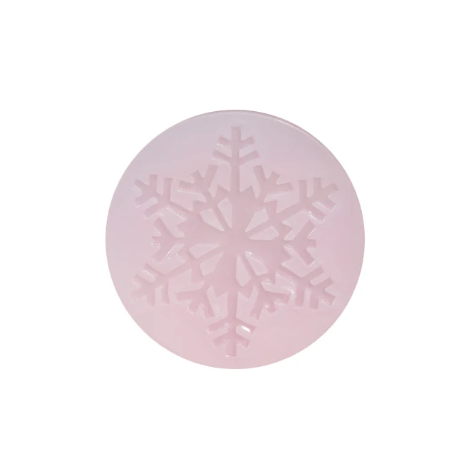 

Food grade DIY silicone circular snowflake silicone mold cake decoration, White