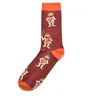 Trend of life elements cartoon men's socks multi-pattern personality