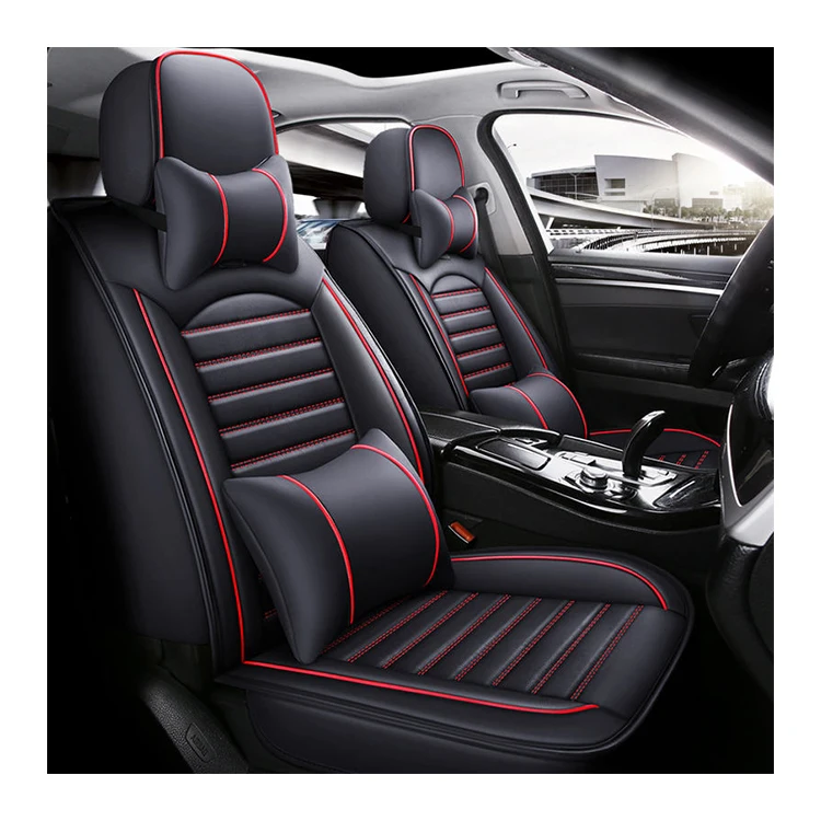 

Xiangta Waterproof PU Leather Custom Car Seat Covers Full Set Universal Luxury Car Seat Cushions 9 Pcs For Cars