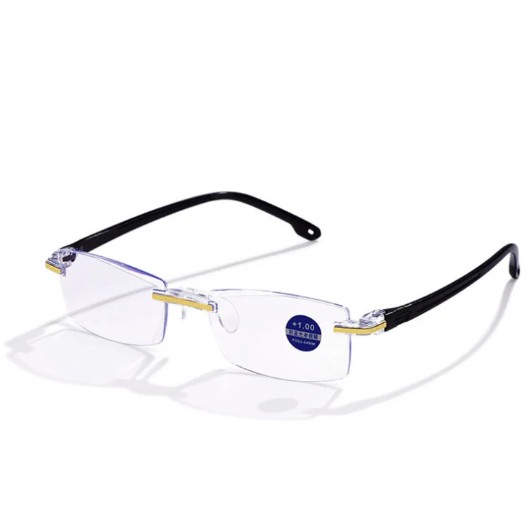 fashion plastic adjustable vision focus presbyopia bifocal anti blue light progressive women men reading glasses