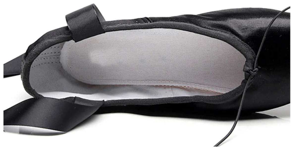 
Professional Ballet Pointe Shoes Satin Dance Slipper Flats with Toe Pad for Girl Women 