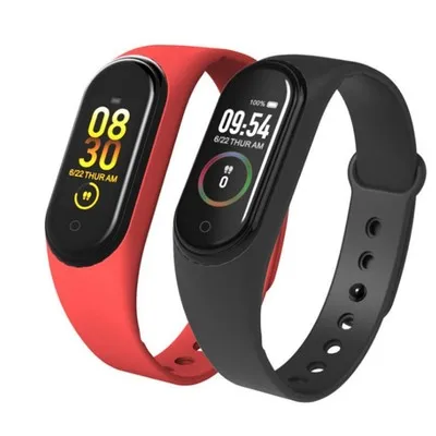 

Hot Sale M4 Band Heart Rate Blue tooth Fitness Reloj Smartwatch Smart Bracelet Watch Band M4 For Xiaomi Mi Band 4