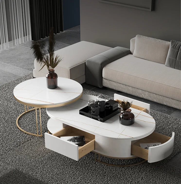 Color : Black, Size : 60 * 60 * 40cm Moderna minimalista creativo Bovindo Tavolino Piccolo Appartamento Nordic solido Legno Piccolo tavolo del salotto Tavolino 