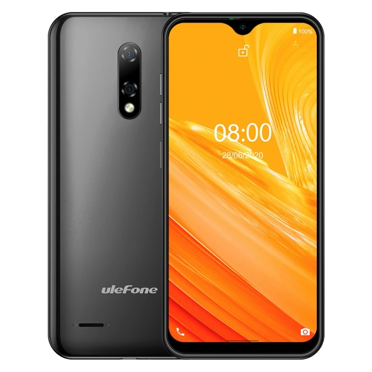 

Ulefone Note 8 2GB+16GB Dual Rear Cameras Face ID Identification 5.5 inch Android 10.0 GO MKT6580 Quad-core up to 1.3GHz