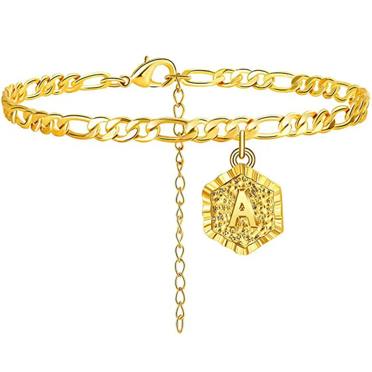 Fashion Design Initial Anklet