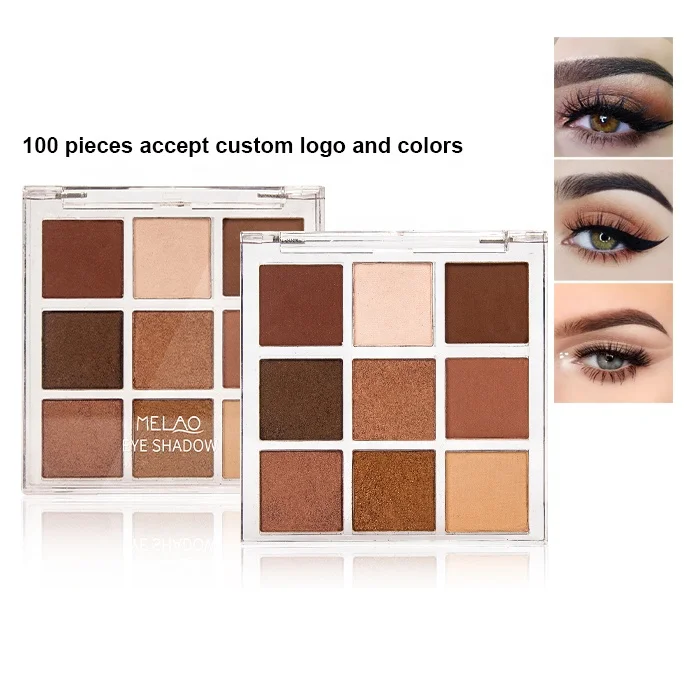 

Custom private label eyeshadow palette colors square shimmer vegan makeup richly pigment vegan eye shadow glitter shimmer