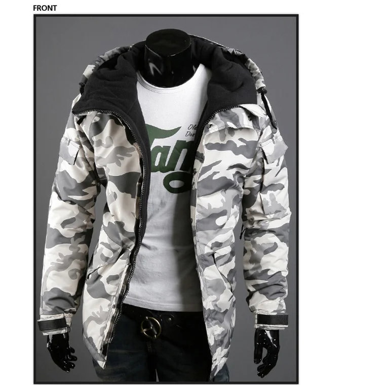 

JACKETOWN Manufacture china supplier plus size jackets camouflage loose thick winter coat for men