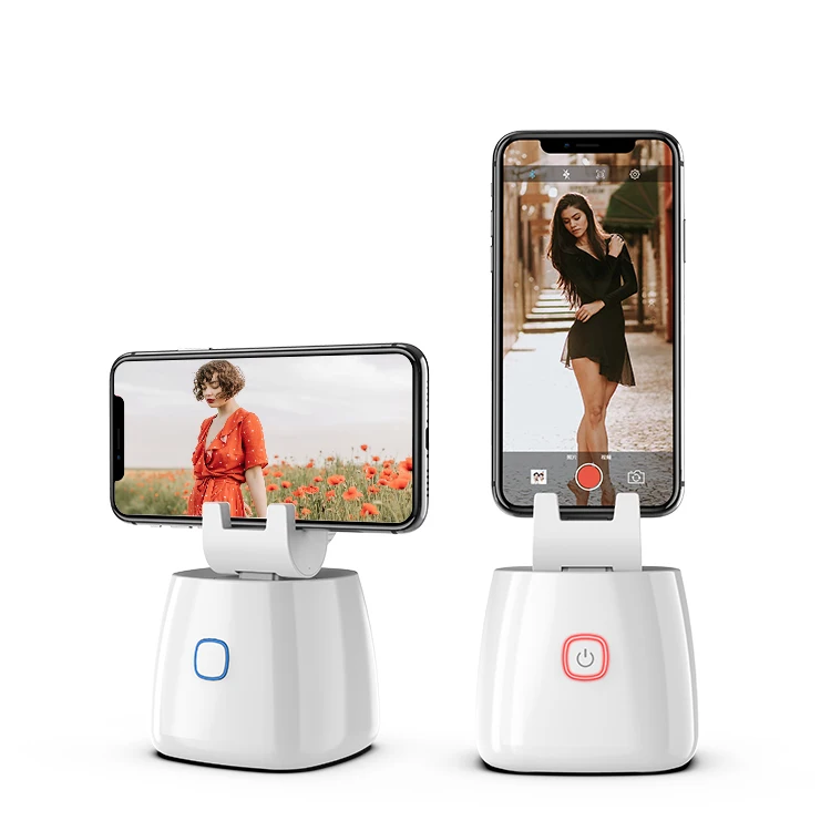 

Phone Mount Captures Genie Video Shooting Smart Auto Face Tracking Phone Holder 360 Rotation Record Gimbal