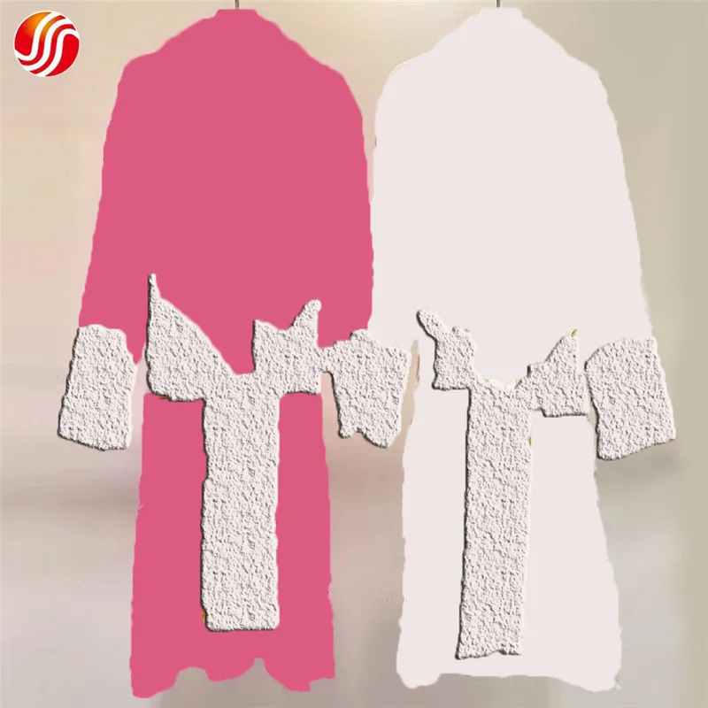 

Luxury Couple Cotton Solid Printed Bathrobe High Quality Winter Thick Solid Designer Men Women Robe Nightgown Set