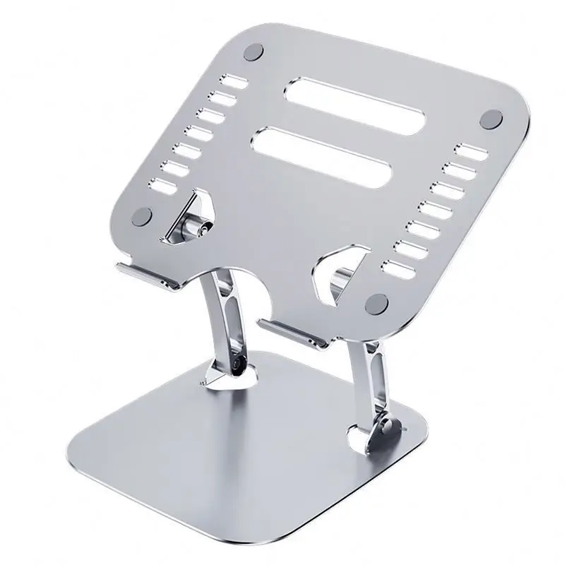 

Aluminium laptop stand HOPyh multifunctional metal laptop pad stand holder, Silver