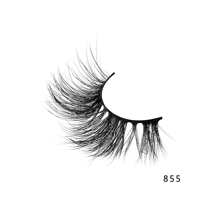 

Factory price Private label handmade natural 3D 100% real extensions fluffy faux mink eyelashes in bulk