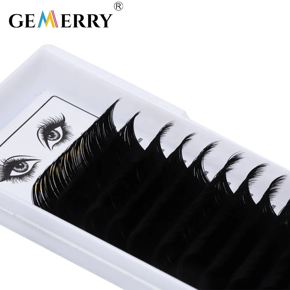 

Gemerry Classic Lash Extention Customize Volume Lash Extentions Packaging Beautiful Cilia Silk Lash Extentions Wimper