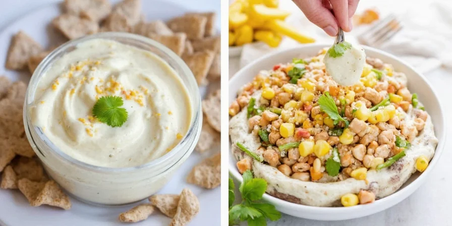 Various spices next to ranch bowl