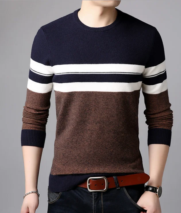 

Wholesale O Neck Long Sleeve Trendy Fitted Pullover Sweater, Customized color