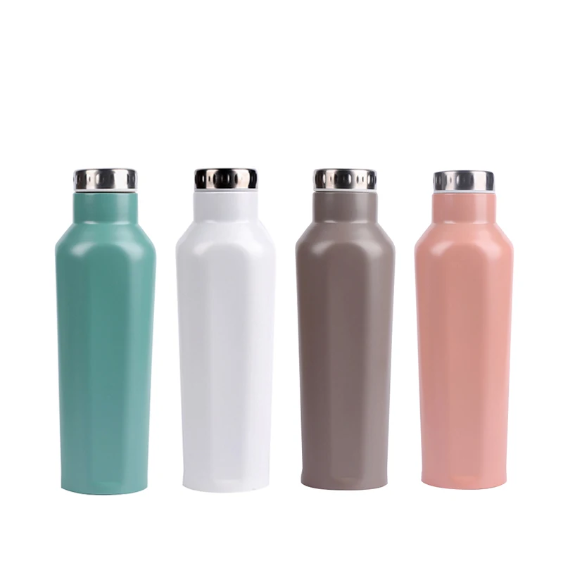 

Double Walled 500ml Sport 8/18 Stainless Steel Vacuum Insulated Flasks, Green, gold, brown, or customized