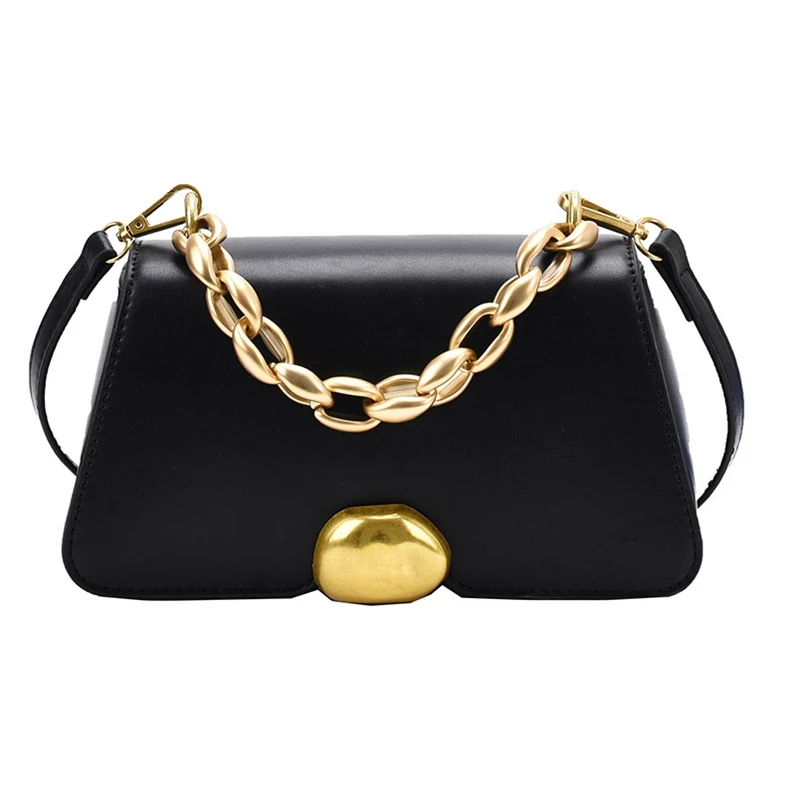 

XP1146 new women's bag underarm bag metal buckle chain hand single shoulder crossbody handbags