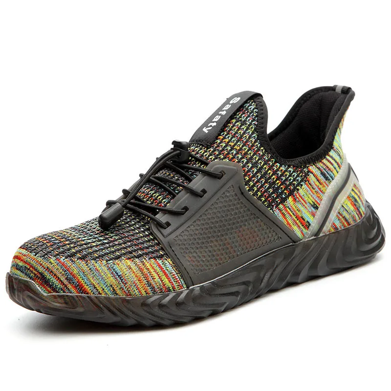 

Work Safety Shoes for Men Womens Lightweight Breathable Toe Sneakers Steel Toe Shoes Construction Safety Shoes, Multicolor silvergrey