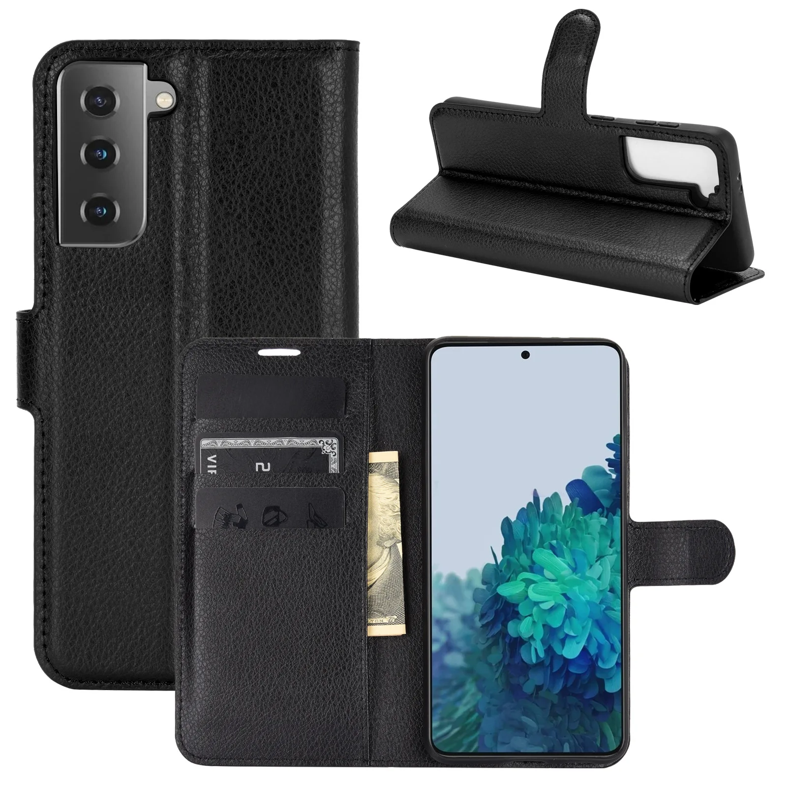 Hot Sale Phone Accessories For Samsung Galaxy S21 High Quality Leather Flip Cover For Samsung S21 Ultra Card Slots Wallet Case Buy For Samsung Galaxy S30 Case For Samsung S21 Kickstand Phone