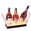 LED transparent acrylic ice bucket V-shaped beer display stand