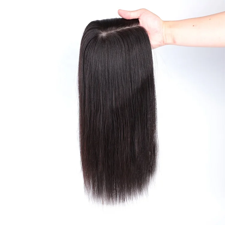 

Fast Shipping Women Topper Human Hair In Stock Topper Silk Top For Hair Loss Women