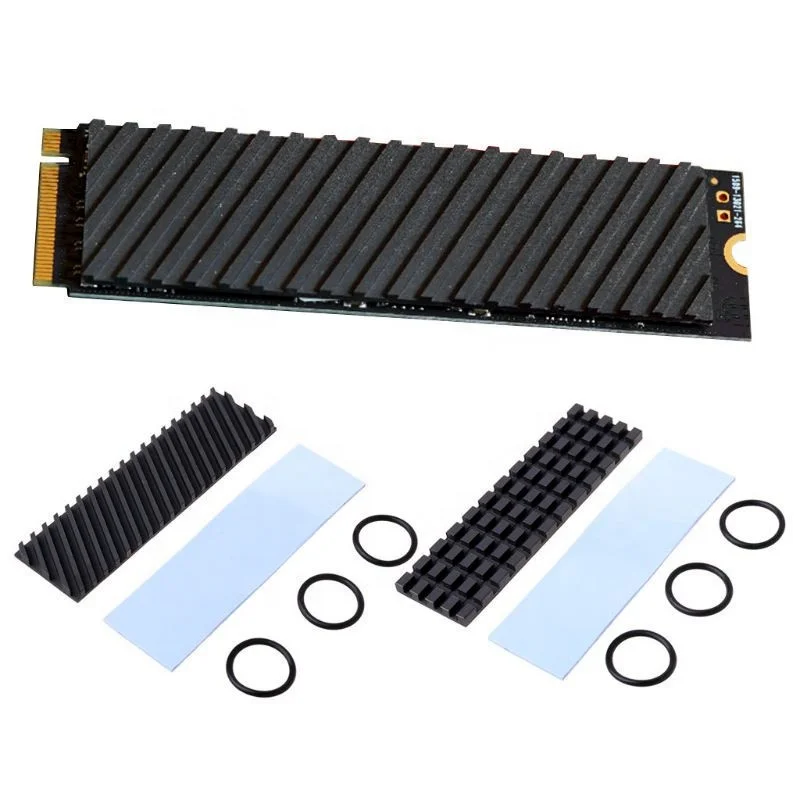 

Wholesale Pure Copper Graphene Heat Sink PCIe NVMe M.2 2280 SSD Laptop PC Memory Hard Disk Cooling Fin Radiation, Black