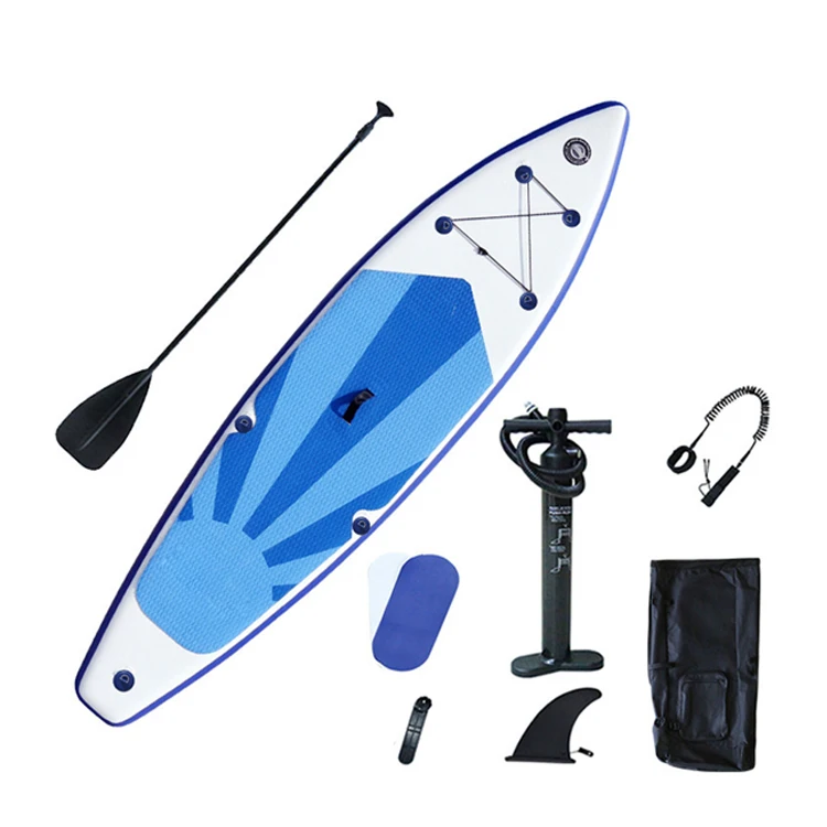 

2021 Free Shipping surfing paddleboard inflatable stand up paddle board pvc inflatable surfboard for sale, White-blue