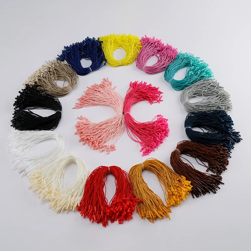 Stock Biodegradable Hanging Tablet  Cable Hanging Label String Hanging Clothes Label String Buckle Locking Strap