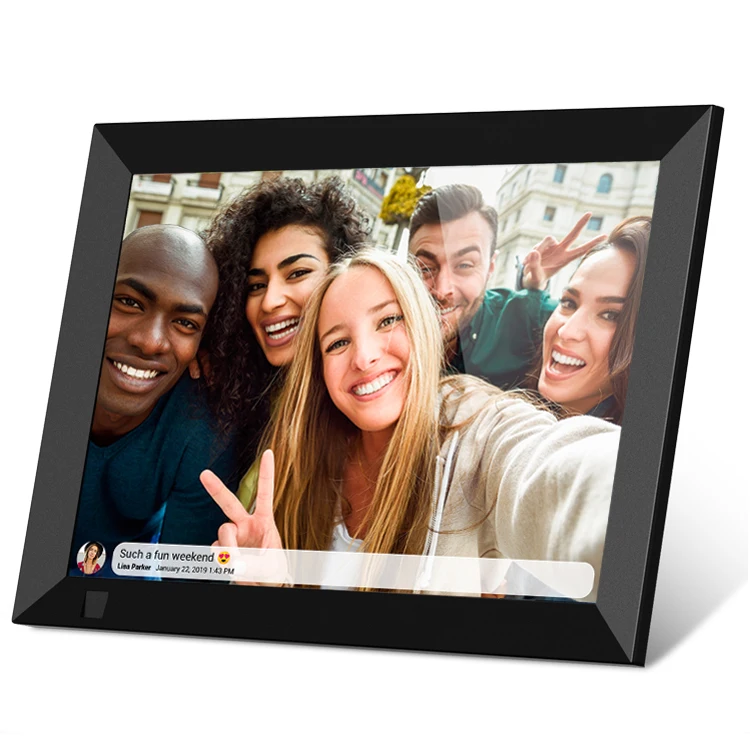 

user-friendly wifi cloud photo frame from 15years oem factory 9.7 inch with 2K touch screen Support 1080P Video WIFI cloud frame