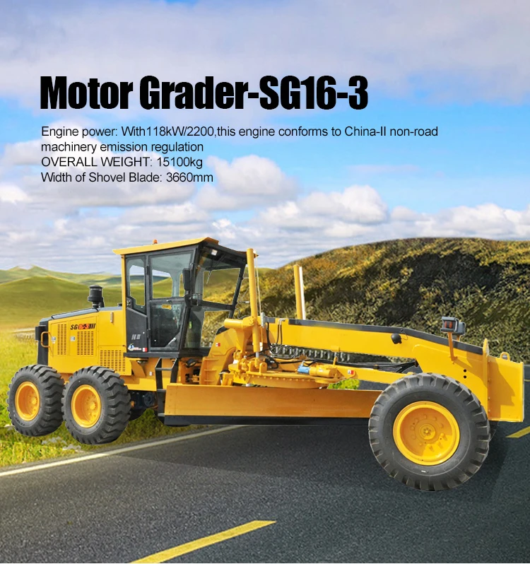 sg16-3 graders are earth-moving machines that use scrapers to